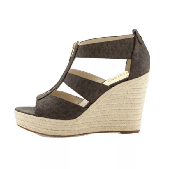 Michael Kors Damita Wedge Heels Size 9.5 - Picture 2 of 11